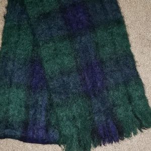 Gorgeous 100% Mohair Plaid Scarf